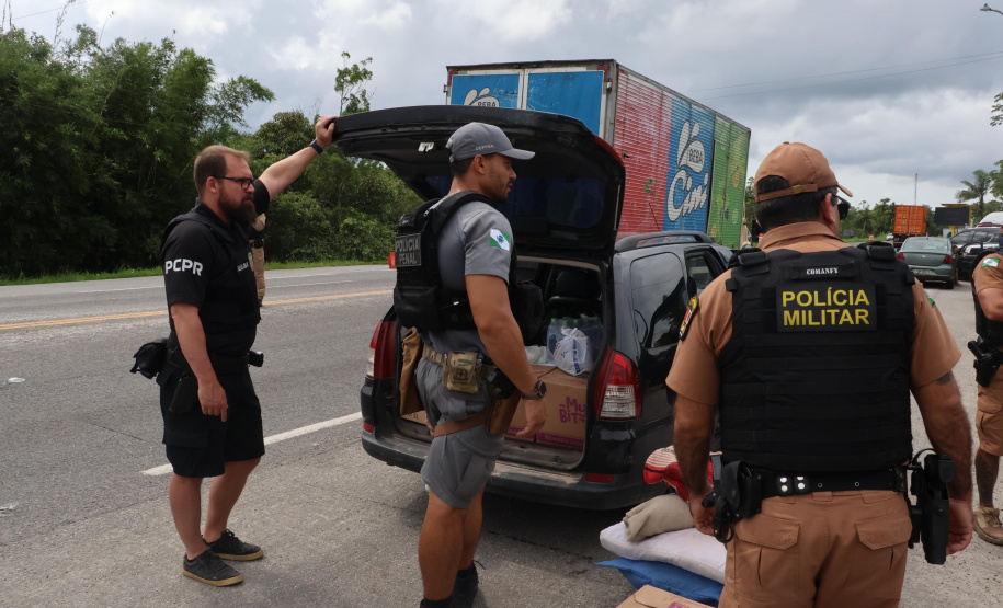 Forças de segurança fazem operação integrada nas rodovias do Litoral