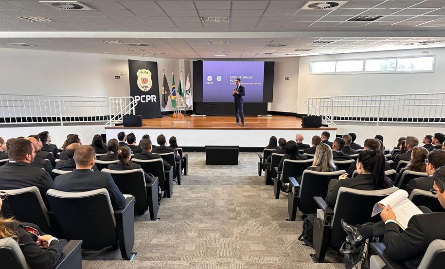 103 policiais civis iniciam formação com palestra sobre integração das forças de segurança