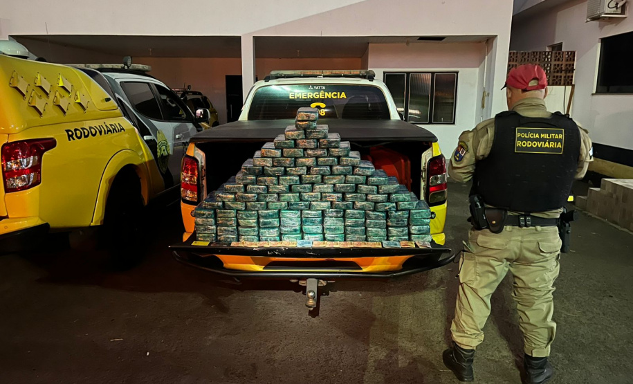PMPR E PF apreendem 104kg de pasta base de cocaína em Cruzeiro do Oeste
