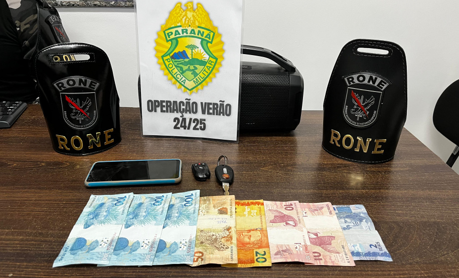 PMPR prende trio suspeito de receptação de veículo furtado em Matinhos