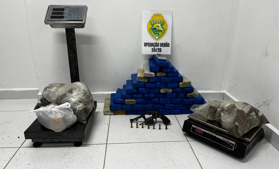 Ação estratégica da PMPR resulta em três prisões e apreensão de 35 quilos de drogas no Litoral