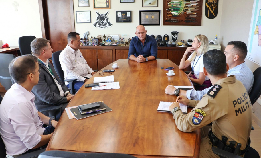 Secretário recebe o vereador de Astorga, Sargento Fernando