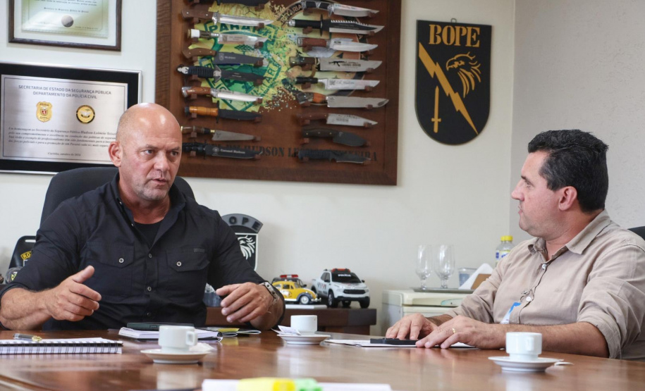 Secretário Hudson recebe prefeito de Mangueirinha