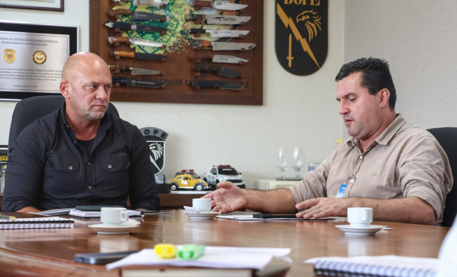 Secretário Hudson recebe prefeito de Mangueirinha