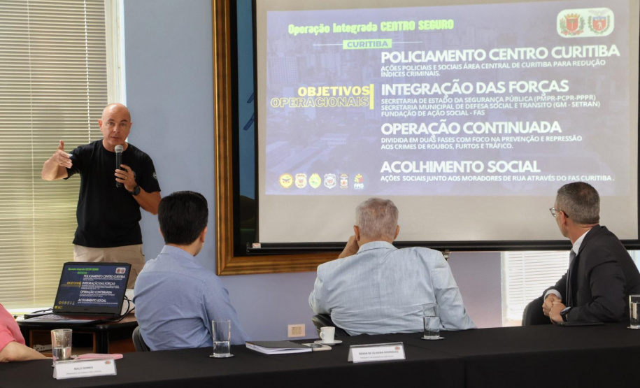 Secretário Hudson participa de reunião de planejamento para ações no centro de Curitiba