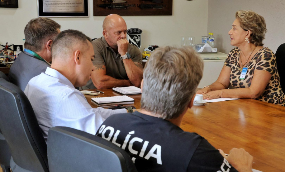 Secretário recebe a vereadora de Curitiba, Tânia Guerreiro