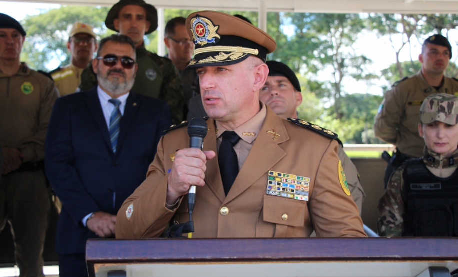 Polícia Militar do Paraná realiza solenidade de troca de comando na academia Policial Militar do Guatupê