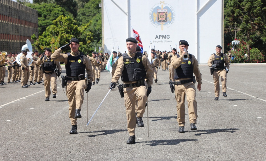 Polícia Militar do Paraná realiza solenidade de troca de comando na academia Policial Militar do Guatupê