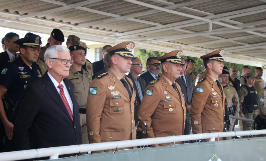 Polícia Militar do Paraná realiza solenidade de troca de comando na academia Policial Militar do Guatupê