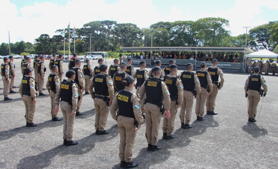 Polícia Militar do Paraná realiza solenidade de troca de comando na academia Policial Militar do Guatupê