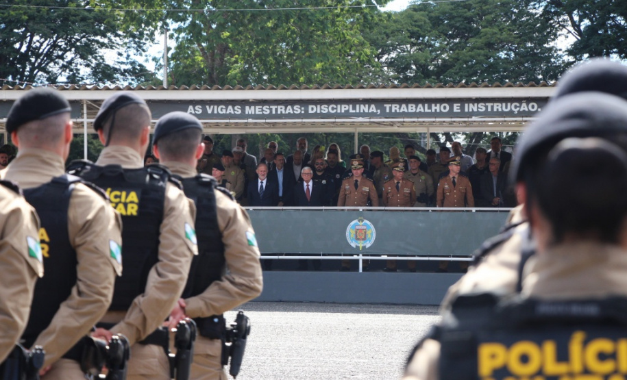 Polícia Militar do Paraná realiza solenidade de troca de comando na academia Policial Militar do Guatupê