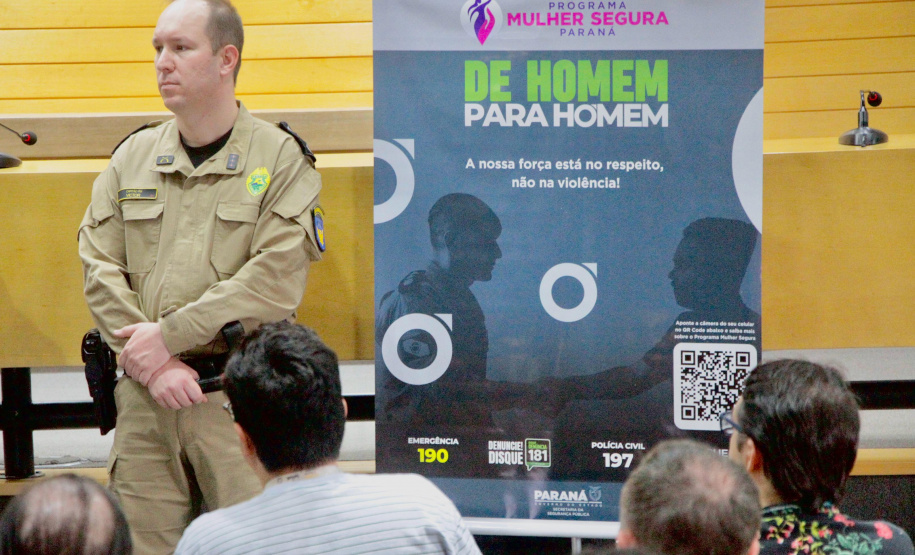 SESP reúne 800 servidores em palestra "De Homem para Homem" sobre o combate à violência contra a mulher