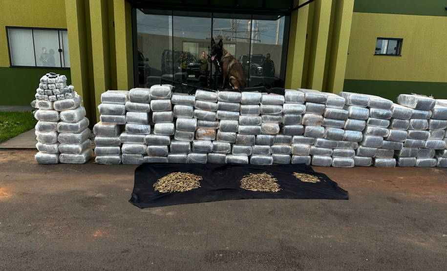 PMPR apreende mais de 2 toneladas de drogas e armamentos em Assis Chateaubriand