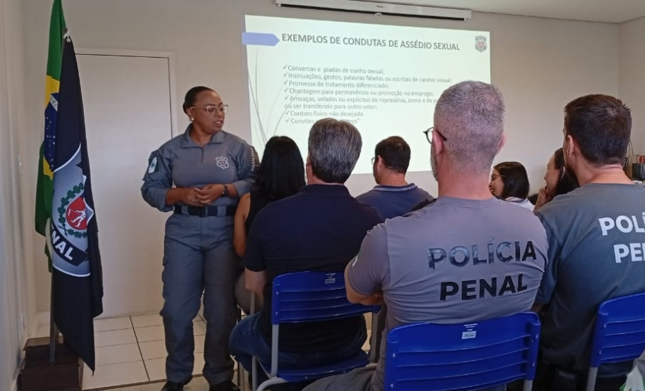 Polícia Penal promove campanha de prevenção e combate ao assédio moral e sexual no ambiente de trabalho em todo o Paraná