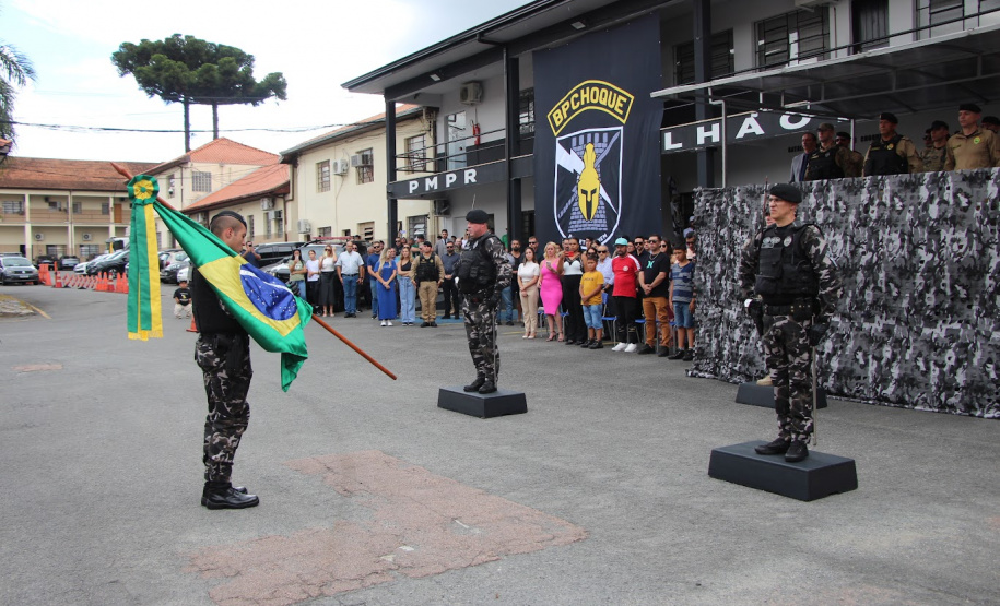 Polícia Militar do Paraná realiza solenidade que marca passagem de comando no Batalhão de Polícia de Choque