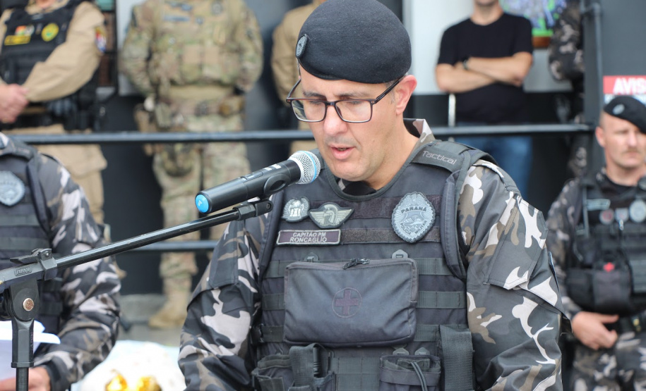 Polícia Militar do Paraná realiza solenidade que marca passagem de comando no Batalhão de Polícia de Choque