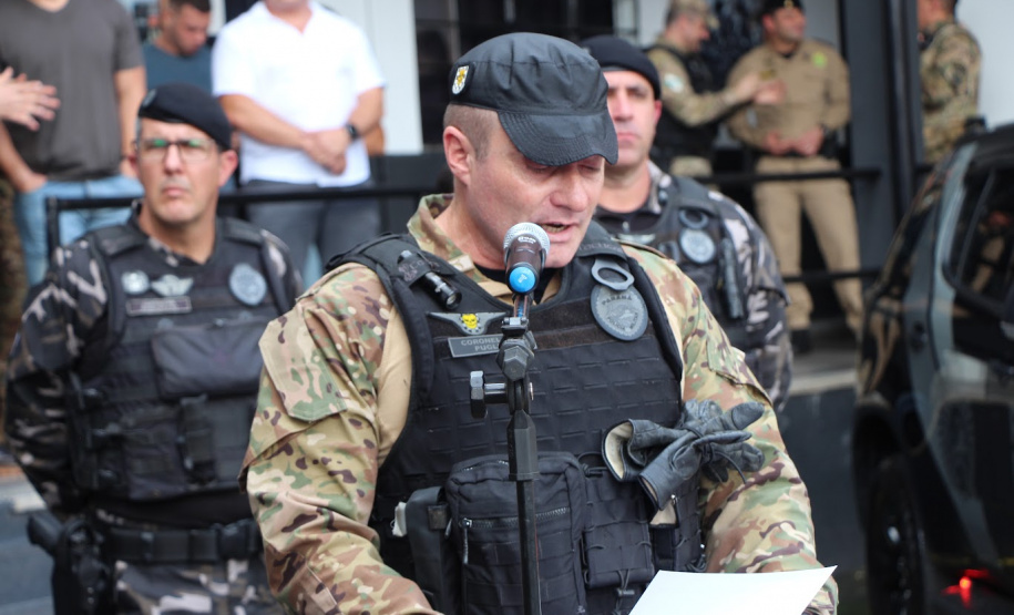 Polícia Militar do Paraná realiza solenidade que marca passagem de comando no Batalhão de Polícia de Choque