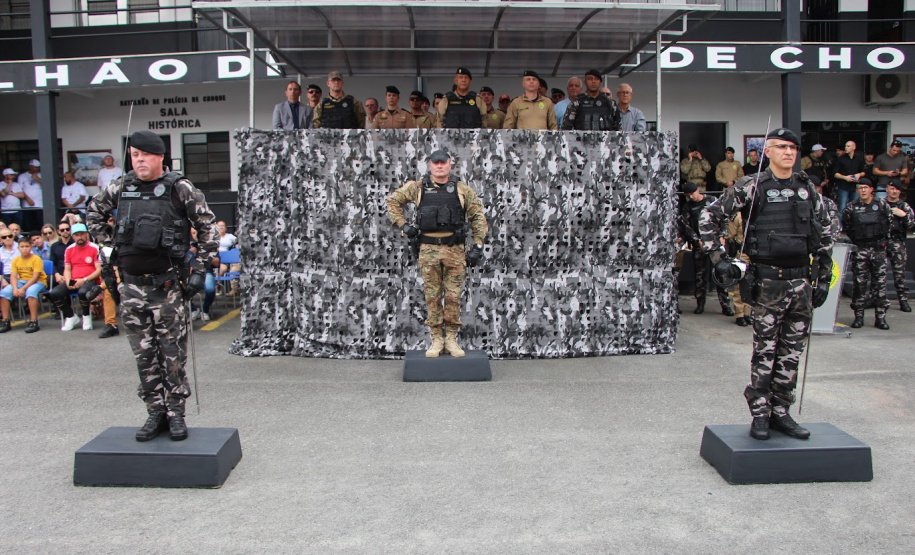 Polícia Militar do Paraná realiza solenidade que marca passagem de comando no Batalhão de Polícia de Choque