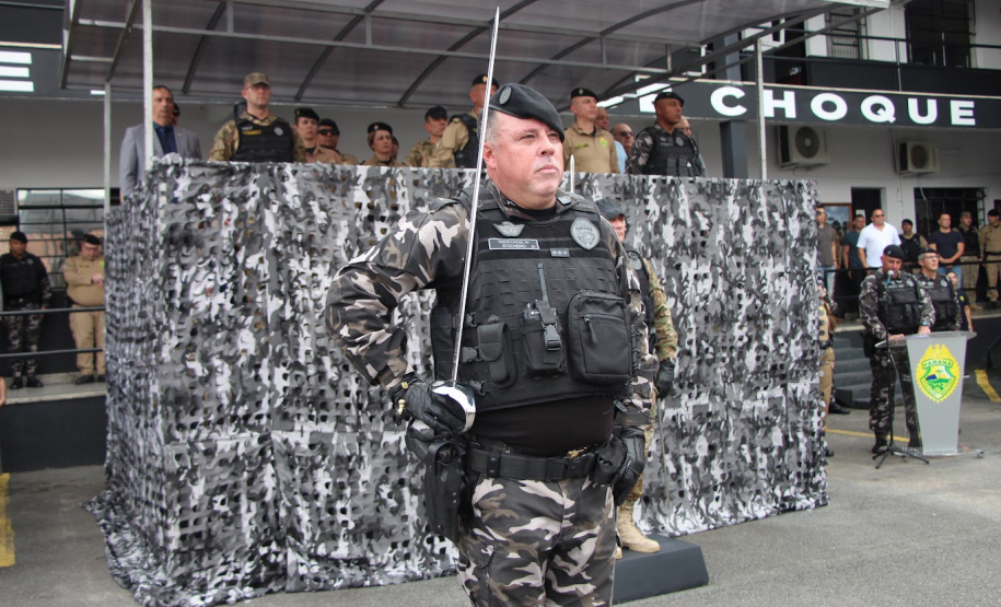 Polícia Militar do Paraná realiza solenidade que marca passagem de comando no Batalhão de Polícia de Choque