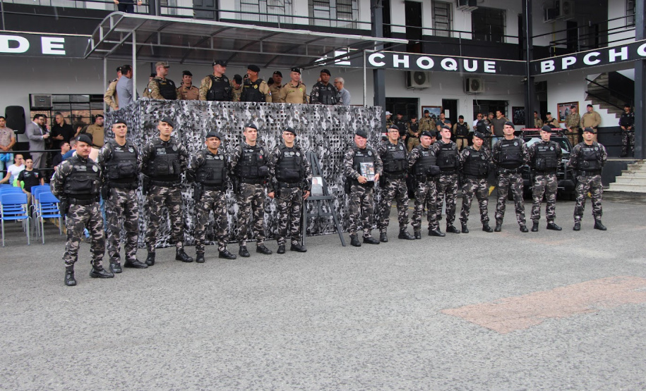Polícia Militar do Paraná realiza solenidade que marca passagem de comando no Batalhão de Polícia de Choque