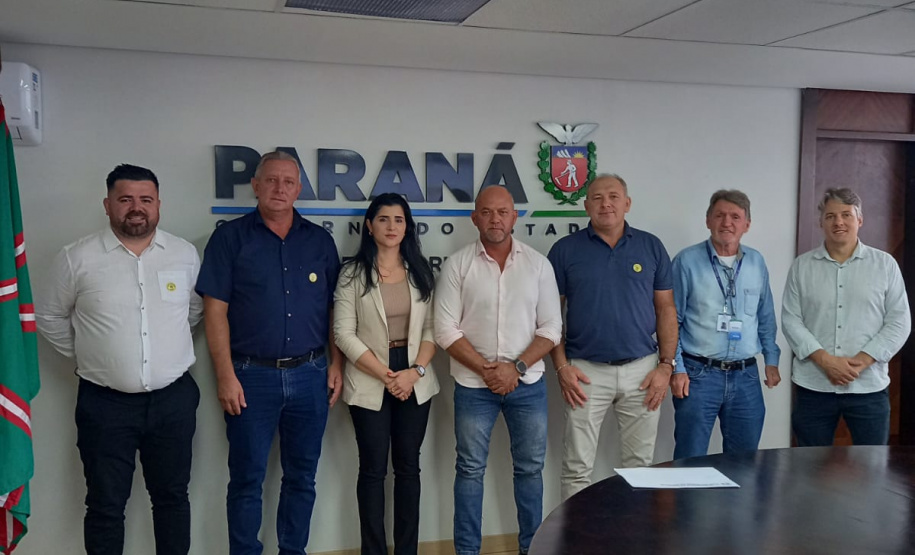 Secretário recebe o prefeito de Nova Esperança do Sudoeste