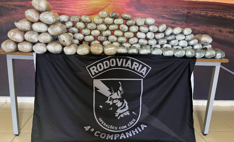 PMPR apreende 84 kg de haxixe na região noroeste do estado