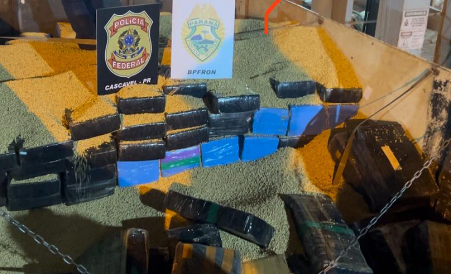 BPFRON e Polícia Federal apreendem 2,3 toneladas de maconha em Cascavel