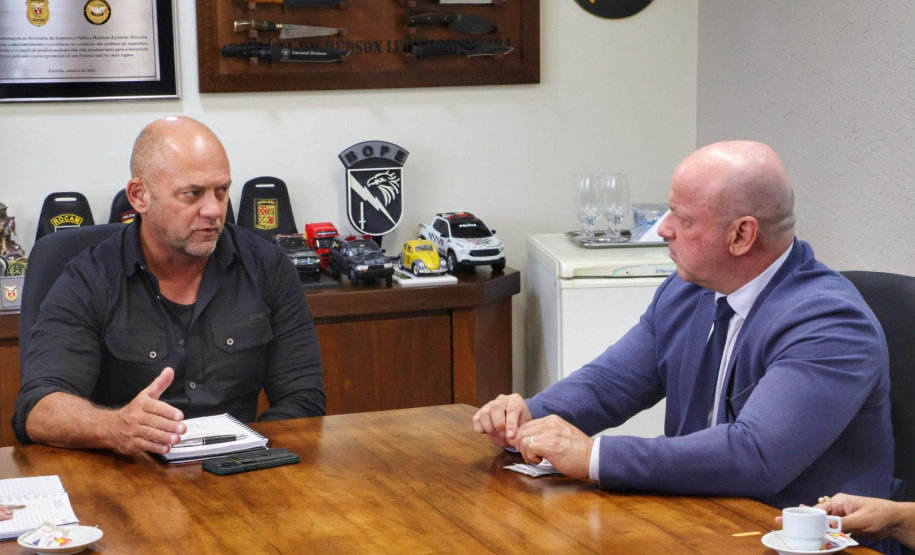 Secretário recebe o procurador geral Francisco Zanicotti