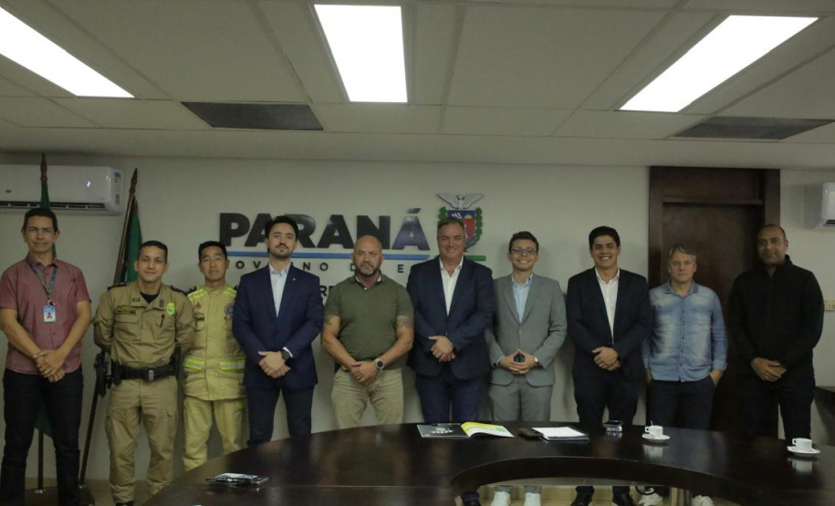 Secretário Hudson recebe o prefeito de Apucarana, Rodolfo Mota