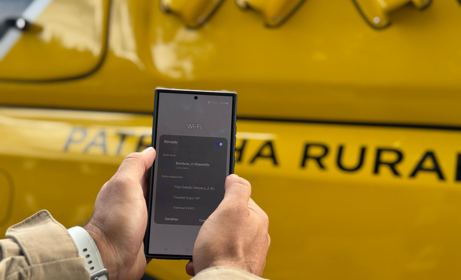 Estado inicia testes de conexão via satélite em viaturas da Patrulha Rural da PM