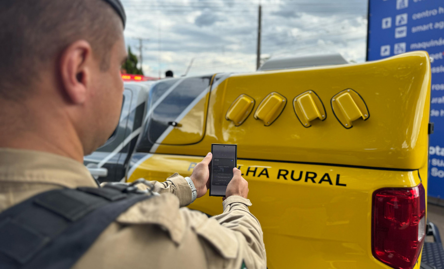 Estado inicia testes de conexão via satélite em viaturas da Patrulha Rural da PM