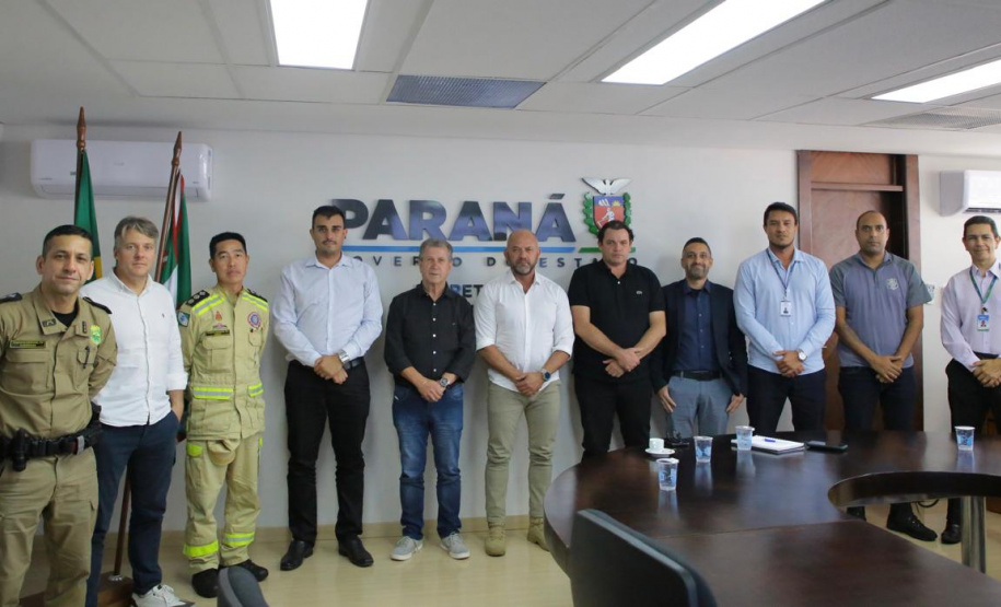 Secretário Hudson recebe o prefeito de Formosa do Oeste, Orivaldo Municelli