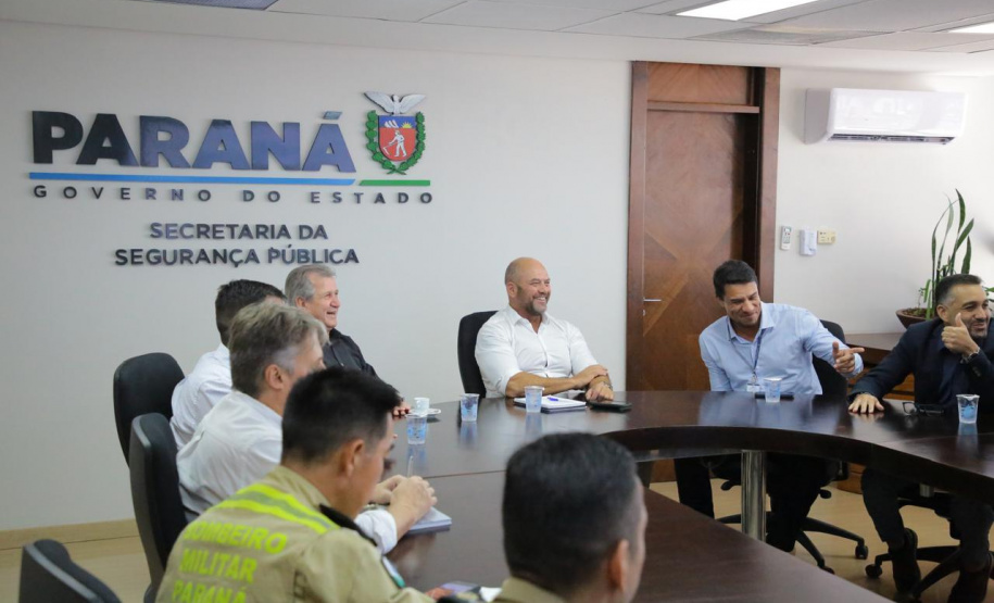 Secretário Hudson recebe o prefeito de Formosa do Oeste, Orivaldo Municelli