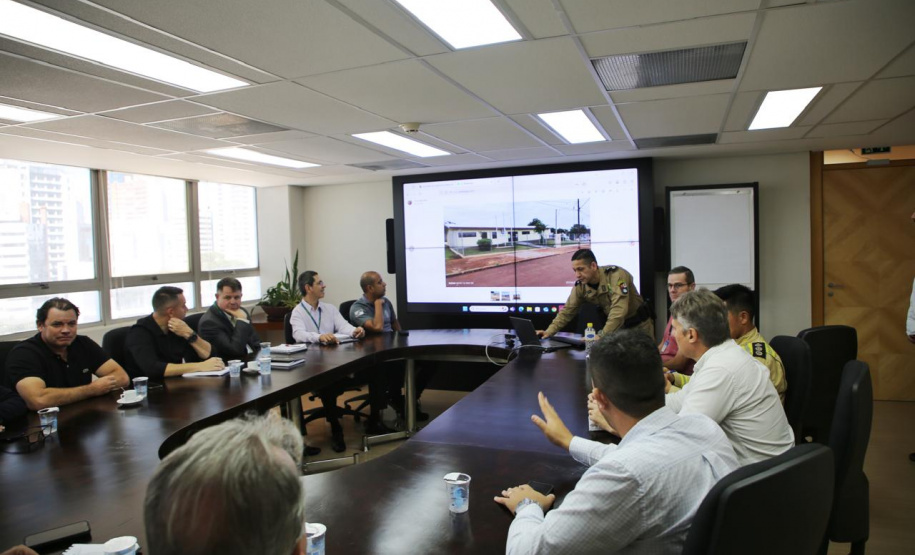 Secretário Hudson recebe o prefeito de Formosa do Oeste, Orivaldo Municelli