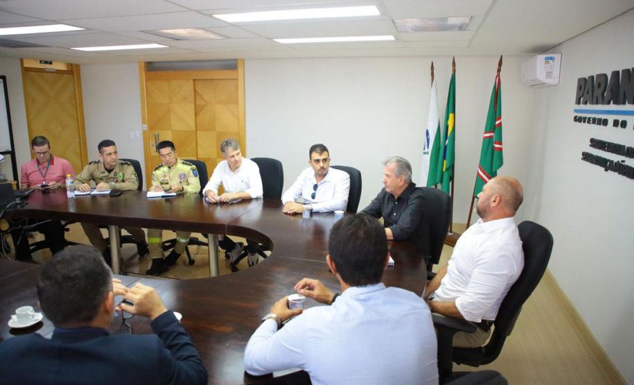 Secretário Hudson recebe o prefeito de Formosa do Oeste, Orivaldo Municelli