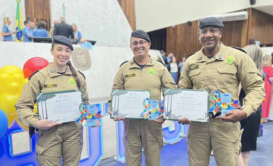 PMPR é homenageada na Assembleia Legislativa do Paraná pelo trabalho voltado às pessoas com TEA