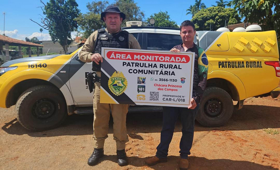 Com Patrulha Rural da PMPR, número de roubos no campo cai 34,6% em três anos no Paraná