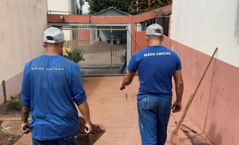 Programa Mãos Amigas promove manutenção em escolas e reinserção social de apenados