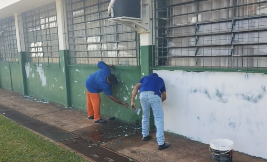 Programa Mãos Amigas promove manutenção em escolas e reinserção social de apenados