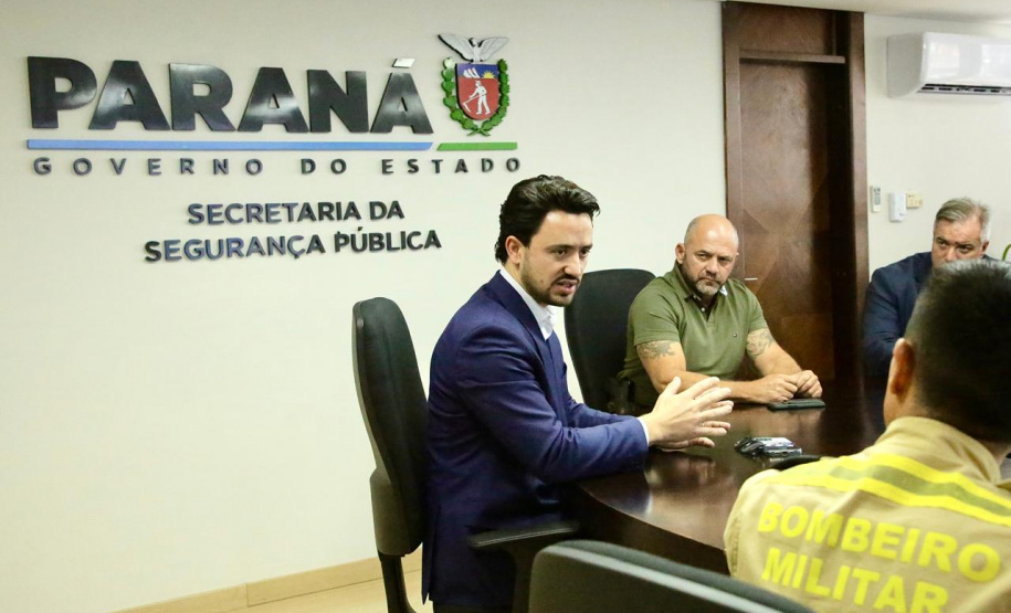 Secretário Hudson recebe o prefeito de Apucarana, Rodolfo Mota