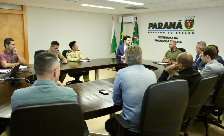 Secretário Hudson recebe o prefeito de Apucarana, Rodolfo Mota
