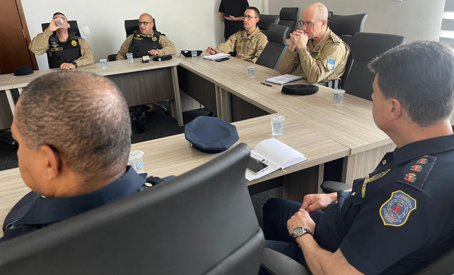 PMPR e Guarda Municipal de Curitiba alinham estratégias para reforçar Operação Centro Seguro