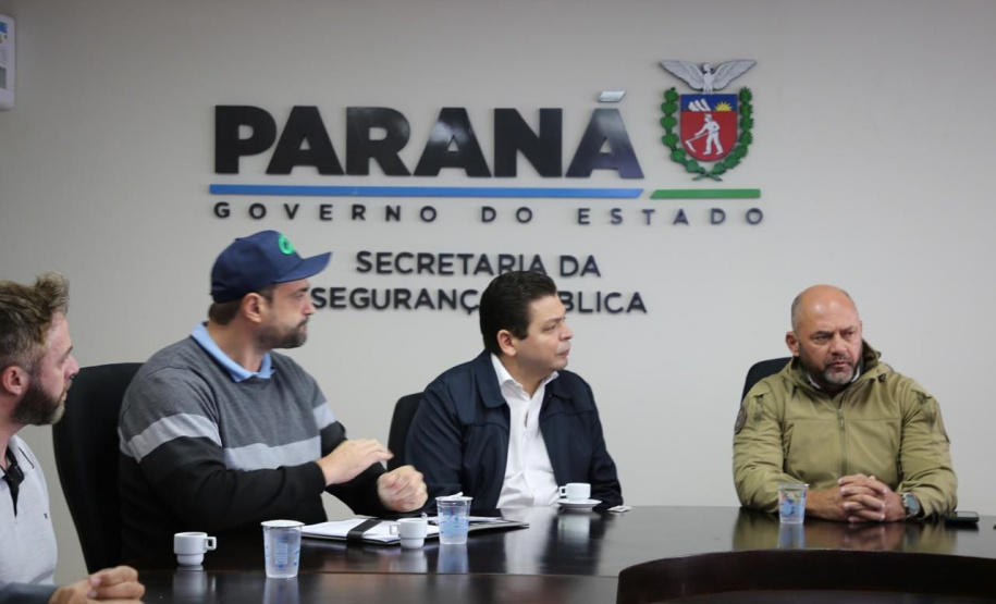 Secretário Hudson recebe prefeito de Corbélia, Thiago Stefanello