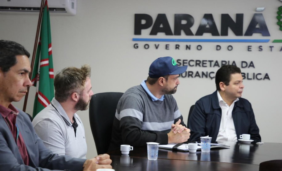 Secretário Hudson recebe prefeito de Corbélia, Thiago Stefanello