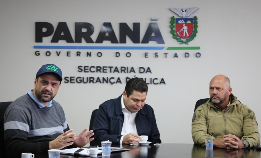 Secretário Hudson recebe prefeito de Corbélia, Thiago Stefanello