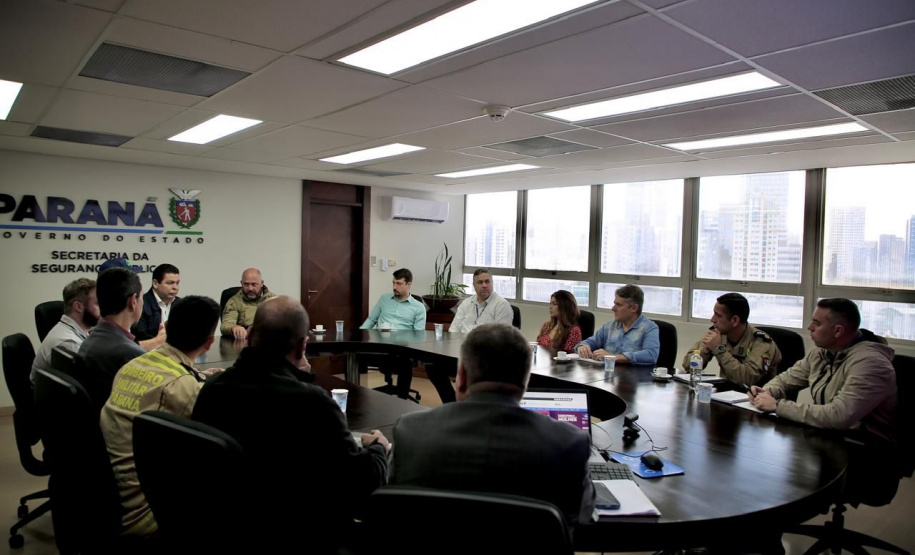 Secretário Hudson recebe prefeito de Corbélia, Thiago Stefanello