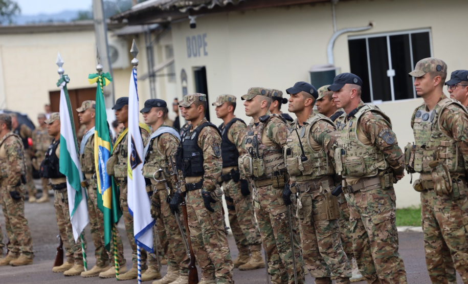 PMPR realiza solenidade que marca troca de comando do BOPE