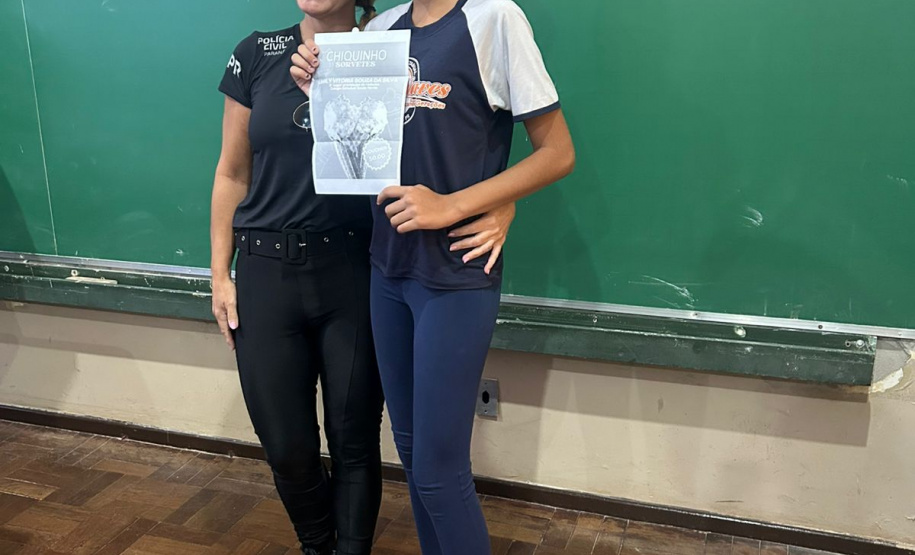 PCPR participa de premiação de melhor redação contra o bullying em colégio de Rolândia