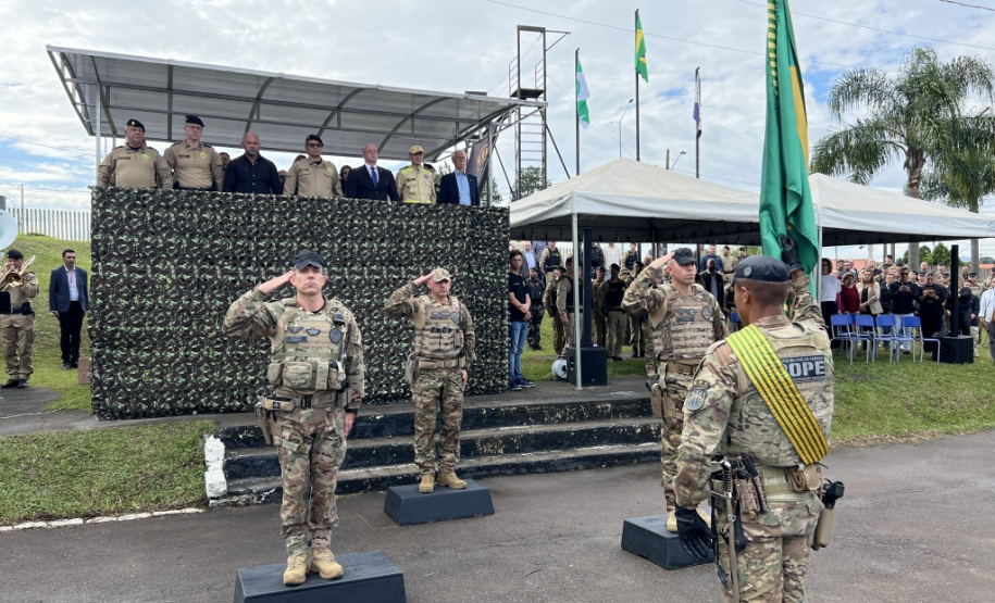 PMPR realiza solenidade que marca troca de comando do BOPE