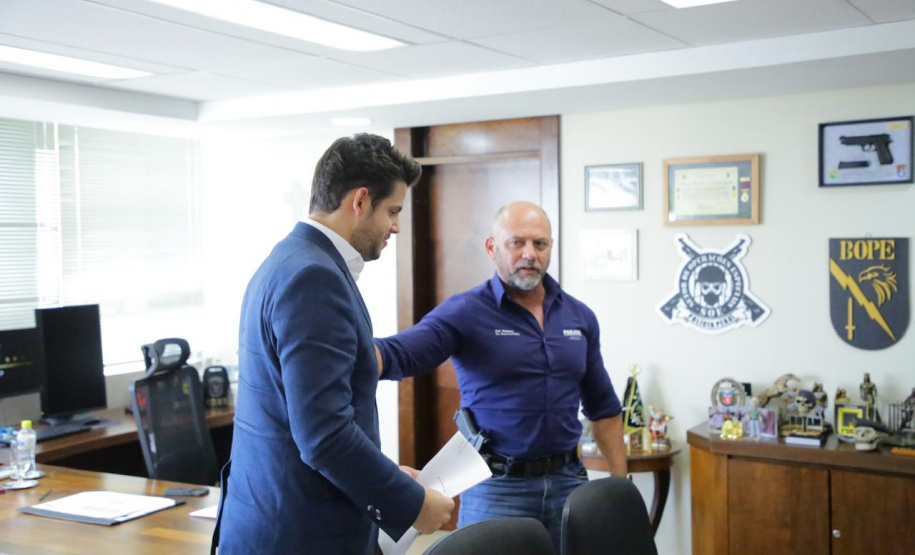 Secretário Hudson recebe a deputada federal Luisa Canziani